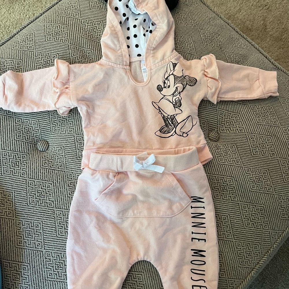 Disney Pink Minnie Mouse Kids Matching Set
